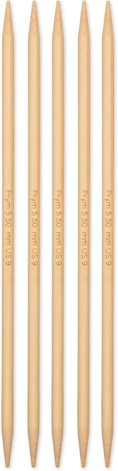 imagePrym 8 Double Point Knitting Needles Bamboo US 13 9mmUS 9 55 mm