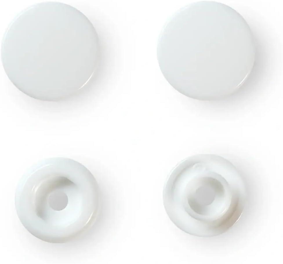 imagePrym Colour Snaps Round 124mm x 30 sets White