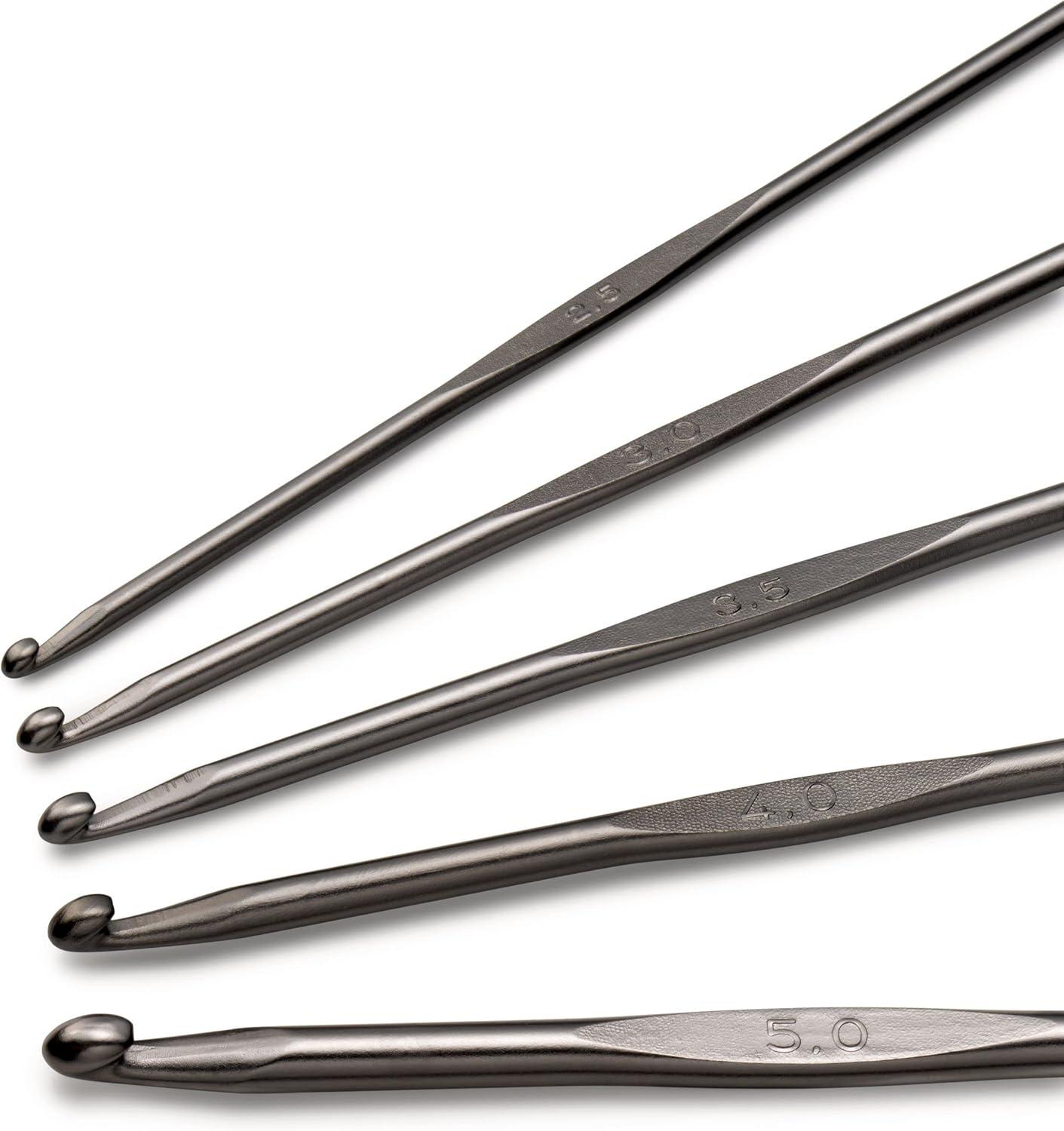 imagePrym Crochet Hook Set Gunmetal 255mm