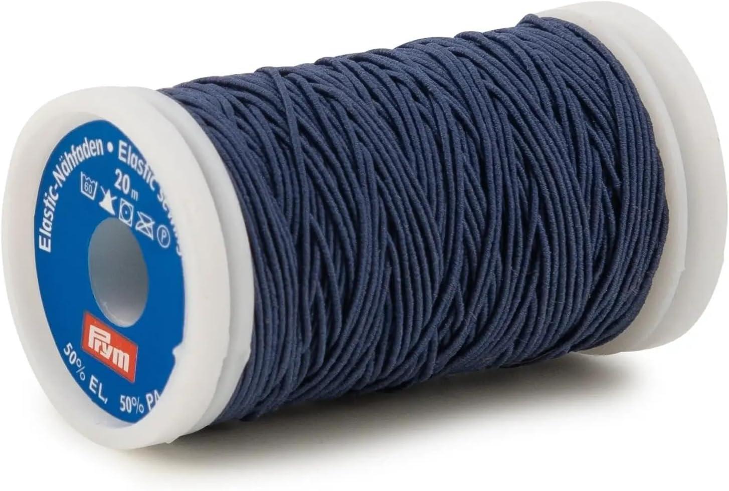 imagePrym Elastic Sewing Thread Navy Blue 22 YD 20 M