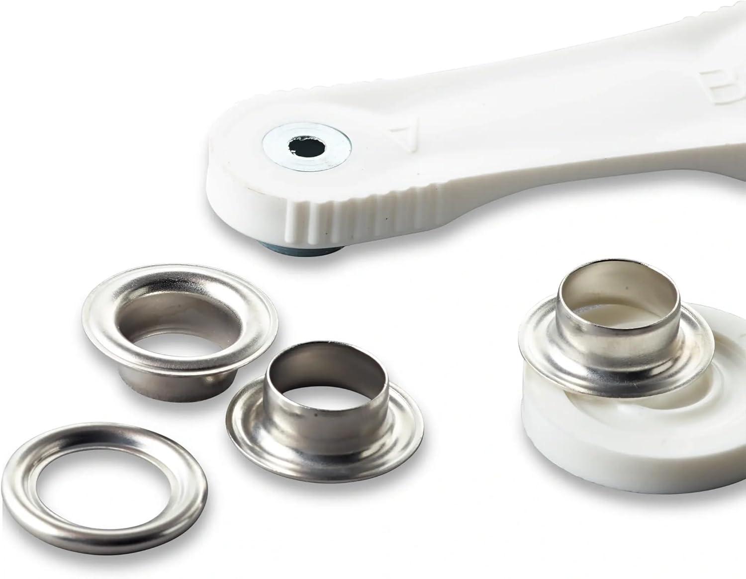 imagePrym Eyelets and washers 11 mm Silver with Tools 15pcA