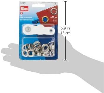 imagePrym Eyelets and washers 11 mm Silver with Tools 15pcA