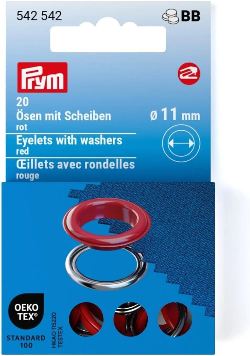 imagePrym Eyelets with washers 11 mm Navy Blue 20pcRed