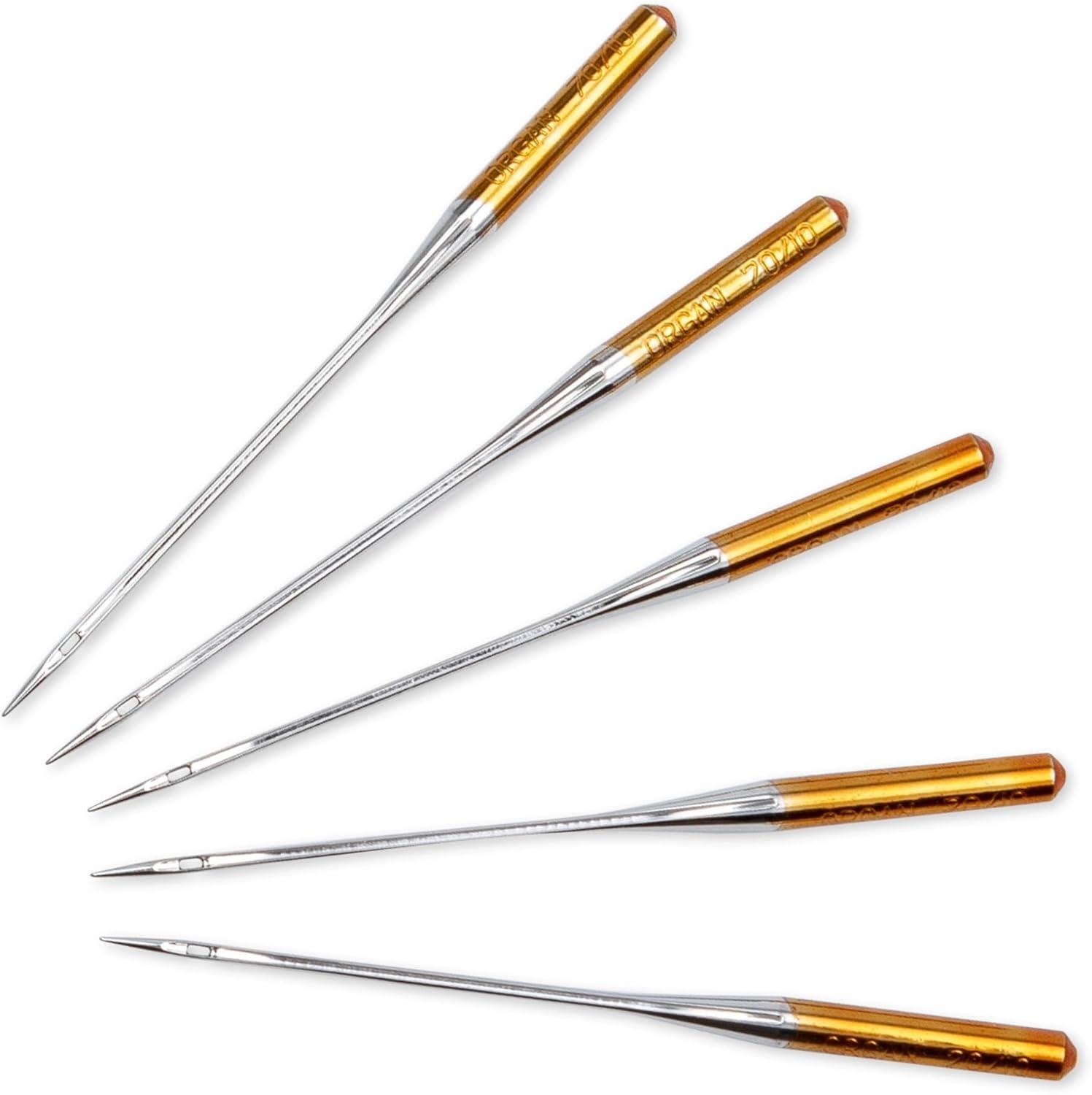 imagePrym Jersey Sewing Size 10 No 70 5 pc Machine Needles Silver 5 Count