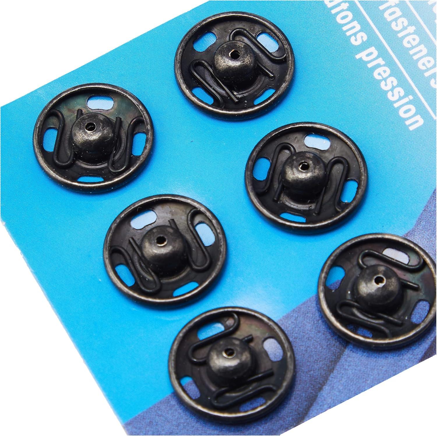 imagePrym Snap Fasteners 30mm Antique BrassBlack
