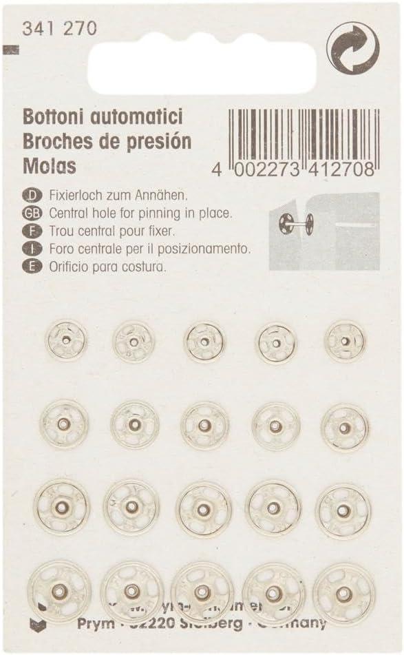 imagePrym Snap Fasteners 30mm Antique BrassSilver