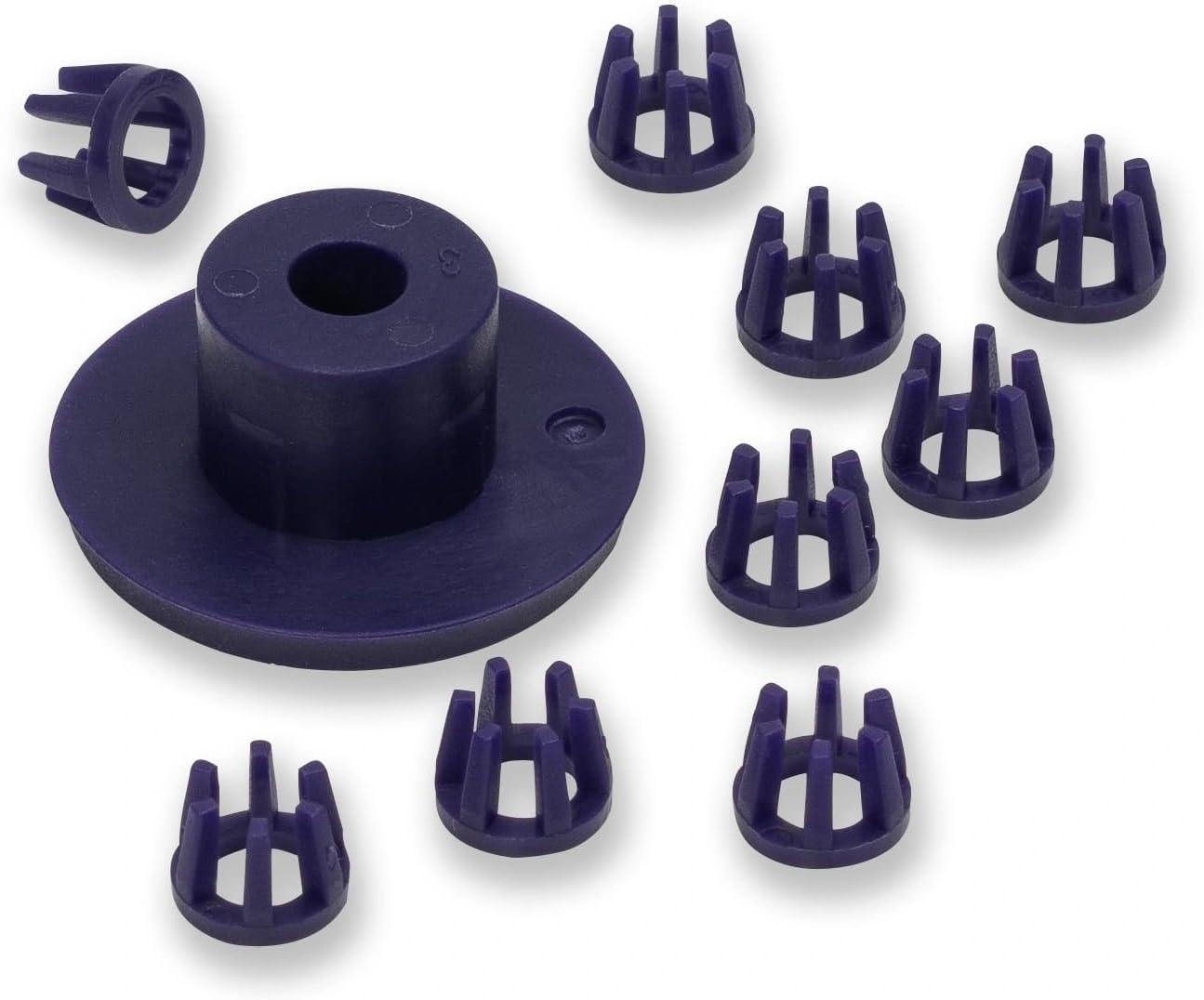 imagePrym Vario Creative Inlays 10pc Fastener Tool Purple 10 CountDedicated holder pedestal set