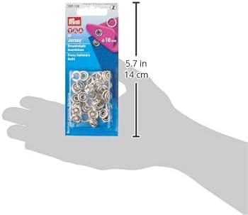 imagePrym Vario Creative Jersey Fasteners 140 x 67 x 20 cm Silver 20 Count140 x 67 x 20 cm