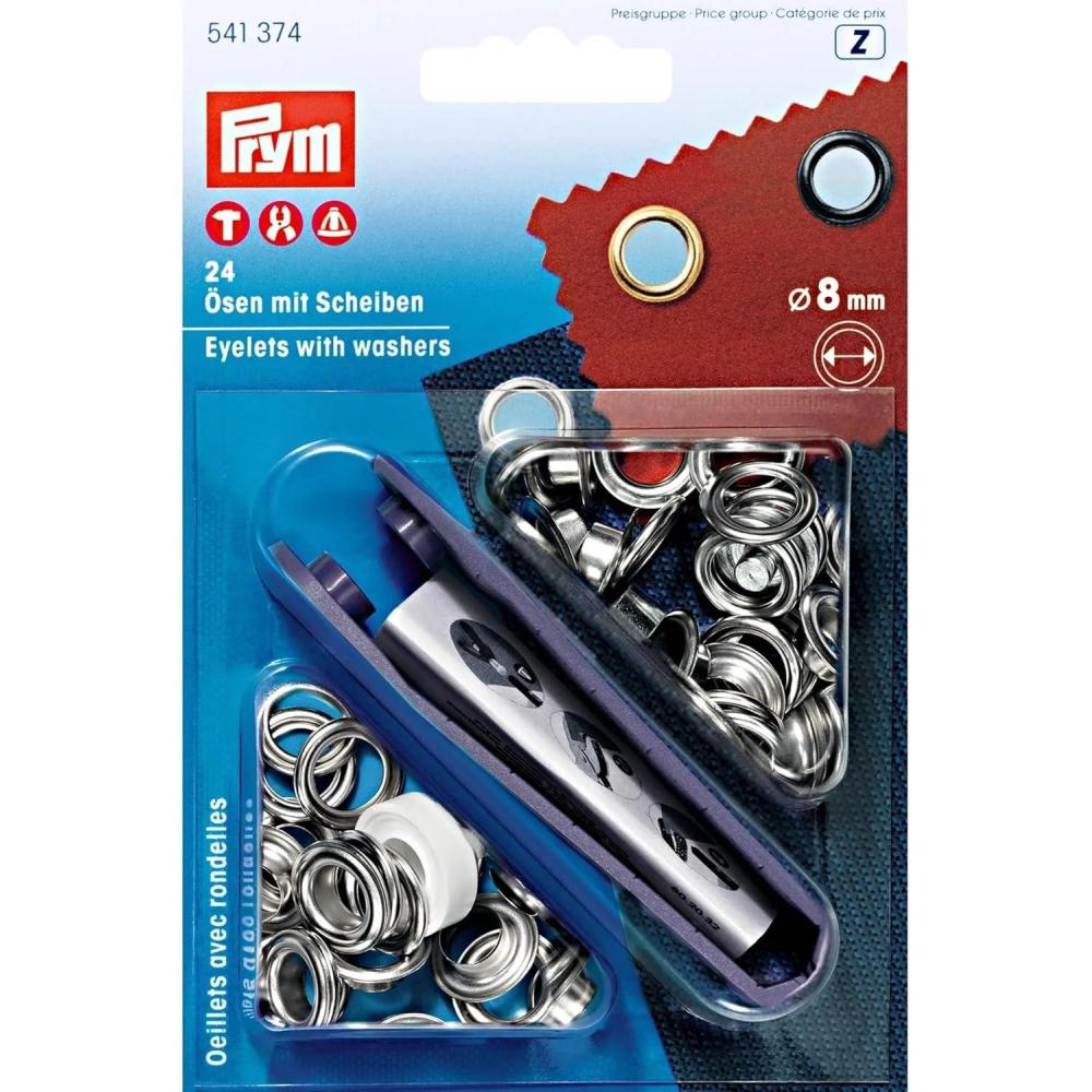 imageOsculati Prym Eyelets and Washers Metal Silver 14 x 93 x 18 cm140 x 93 x 18 cm