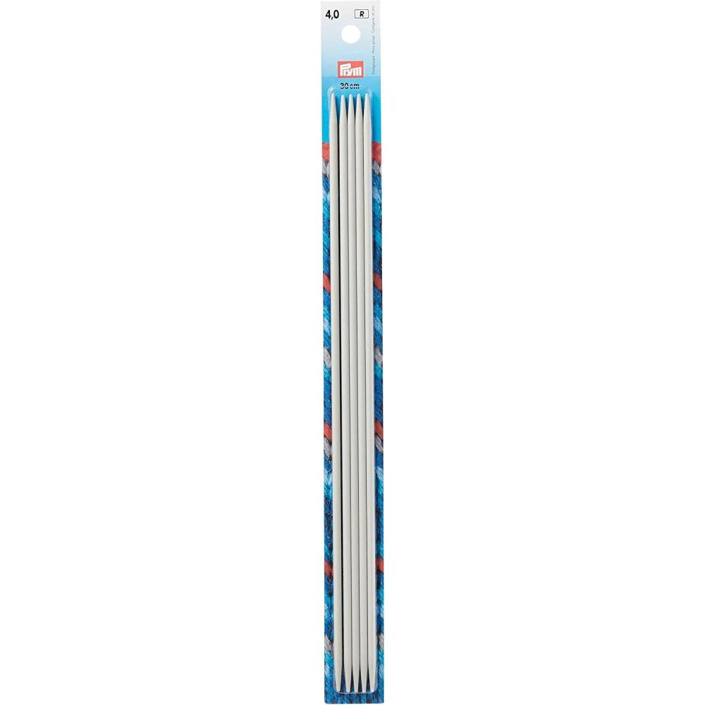 imagePrym 12 Double Point Aluminum Knitting Needles 4mmUS 6 4 mm