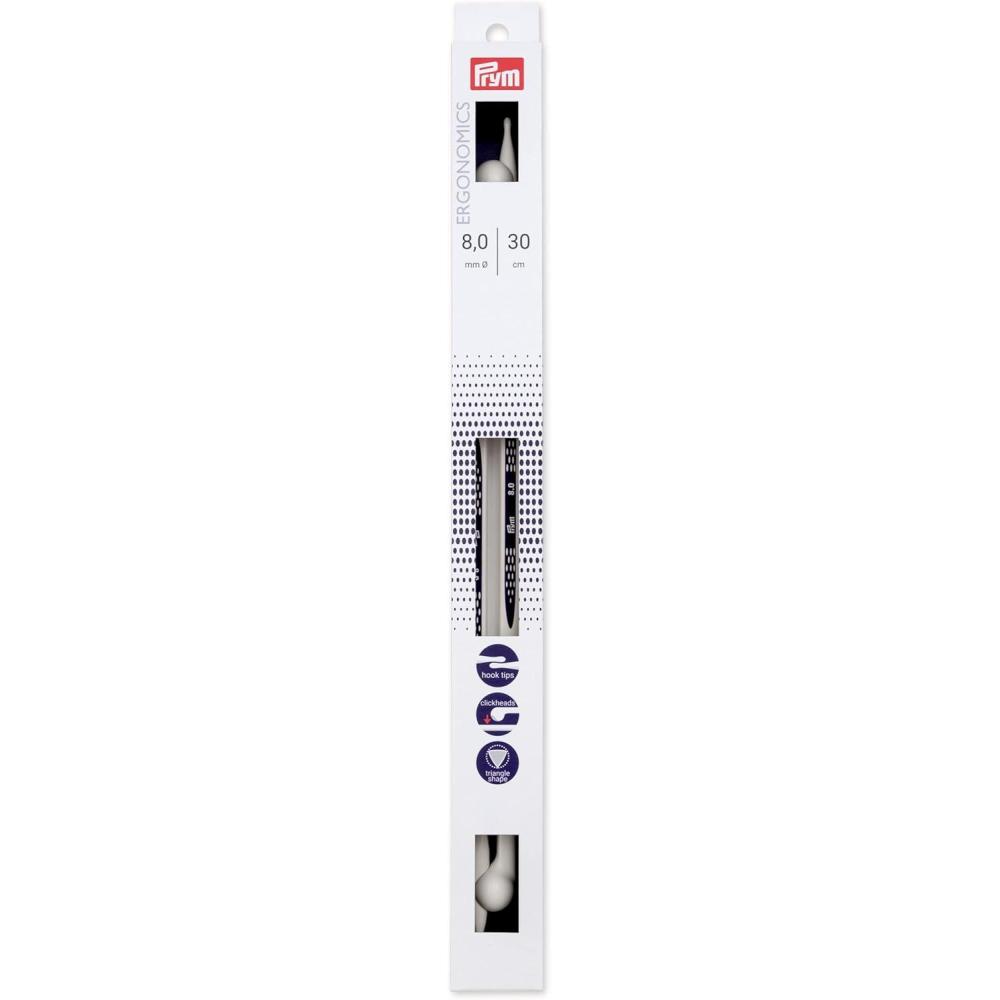 imagePrym 12 Ergonomic Single Point Knitting Needles US 11 8mmUS 11 8 mm