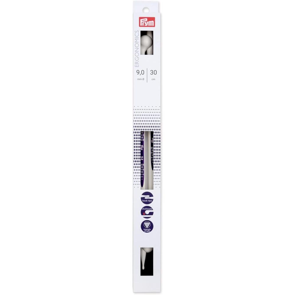 imagePrym 12 Ergonomic Single Point Knitting Needles US 11 8mmUS 13 9 mm