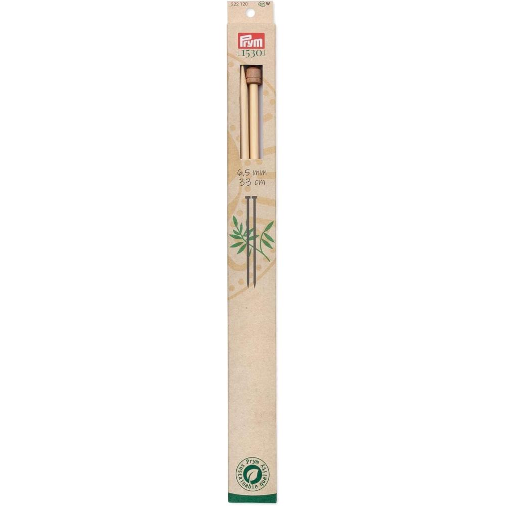 imagePrym 13 Single Point Knitting Needles Bamboo US 10 6mmUS 105 65 mm