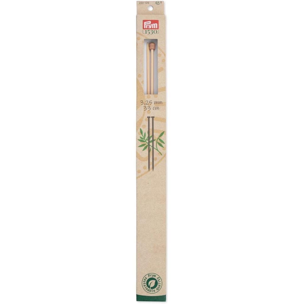 imagePrym 13 Single Point Knitting Needles Bamboo US 10 6mmUS 3 325 mm