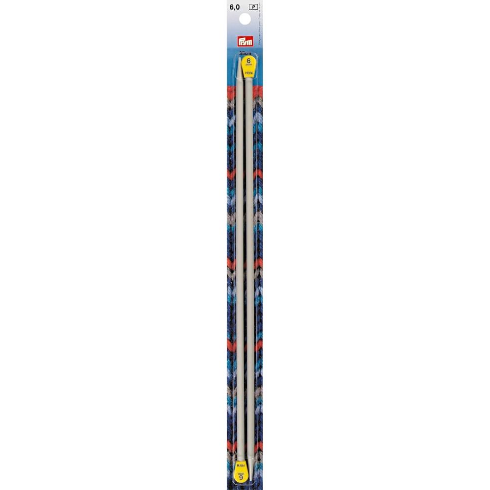 imagePrym 14 Single Point Aluminum Knitting Needles 3mmUS 10 6 mm