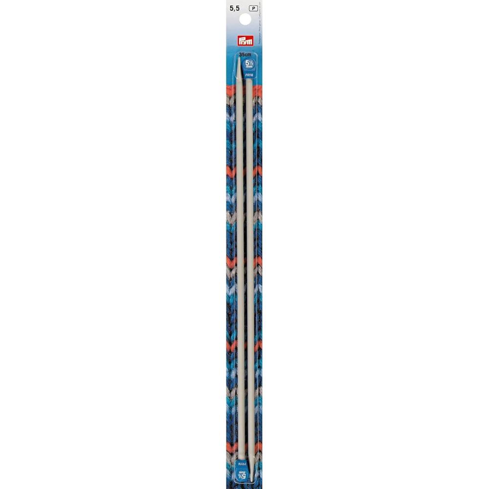 imagePrym 14 Single Point Aluminum Knitting Needles 3mmUS 9 55 mm