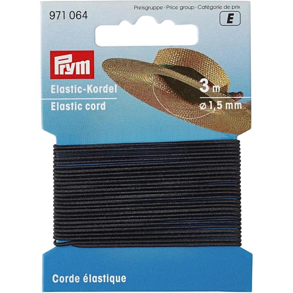 imagePrym 15mm Elastic Cord Black 3 MBlack