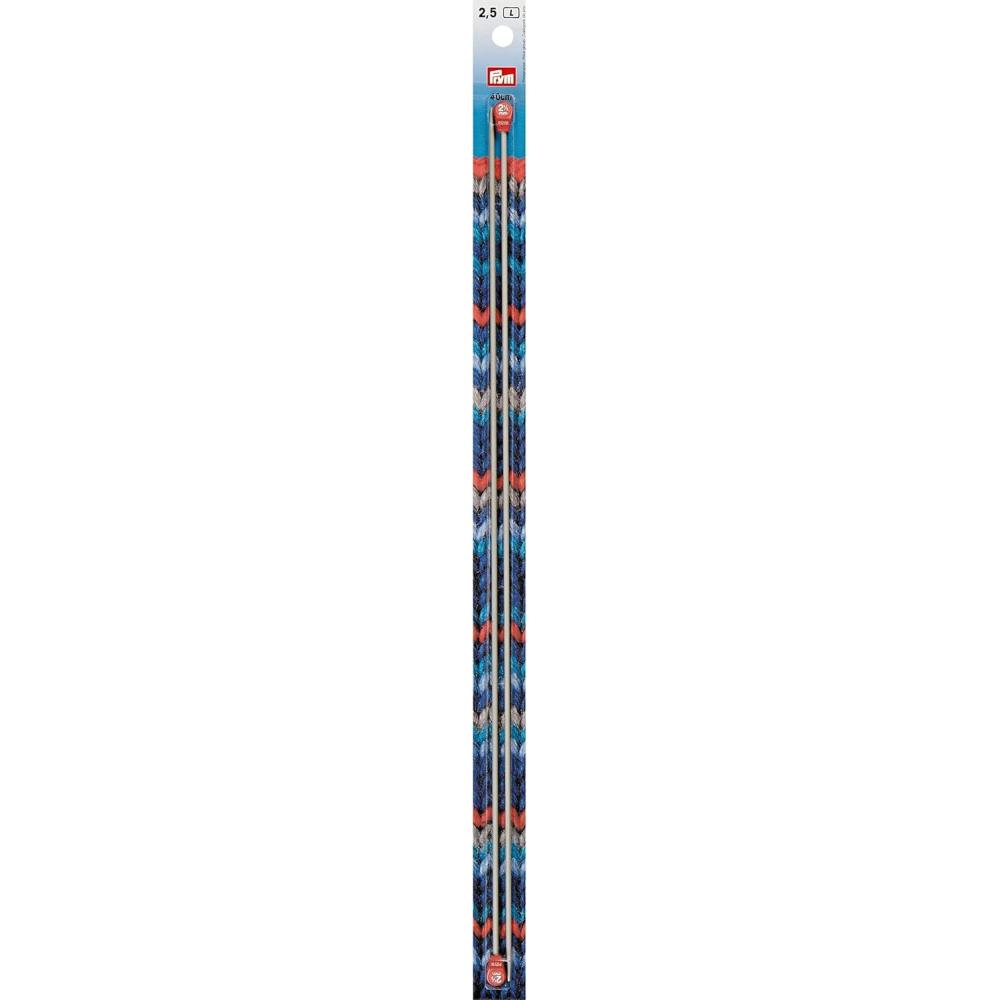 imagePrym 16 Single Point Aluminum Knitting Needles 2mmUS 15 25 mm