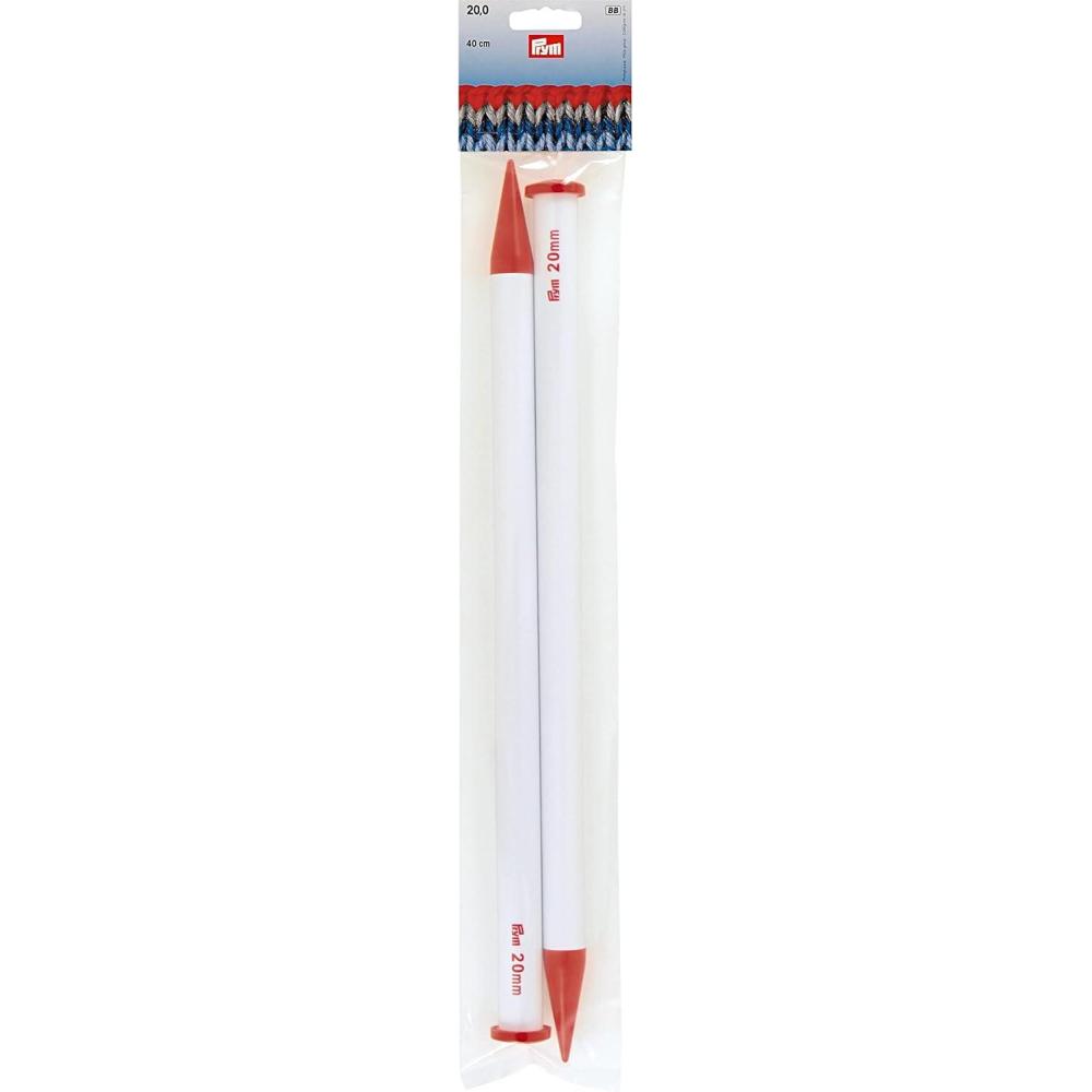 imagePrym 16 Single Point Plastic Knitting Needles 25mmUs 36 20 Mm
