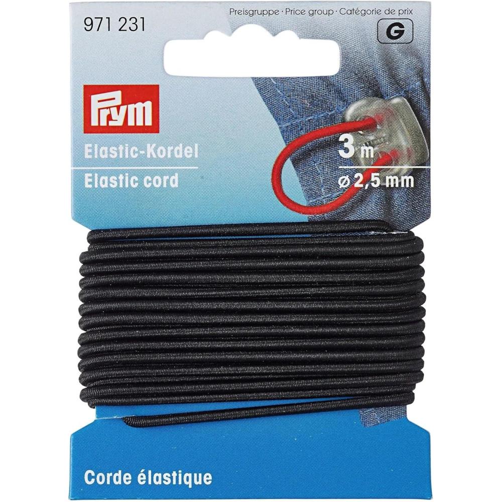 imagePrym 25mm Elastic Cord Beige 3 MBlack