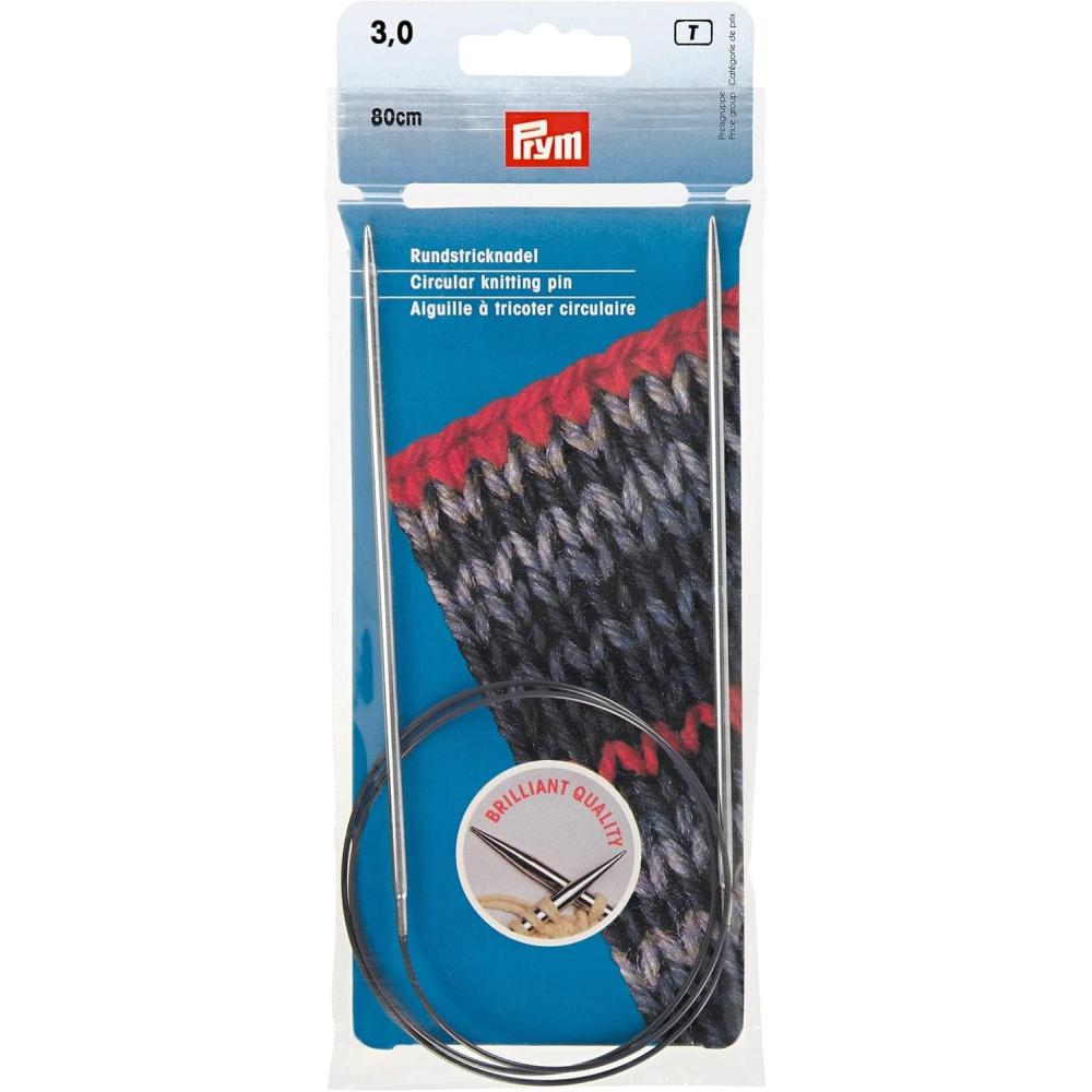 imagePrym 32 Circular Brass Knitting Needles 35mmUS 25 3 mm