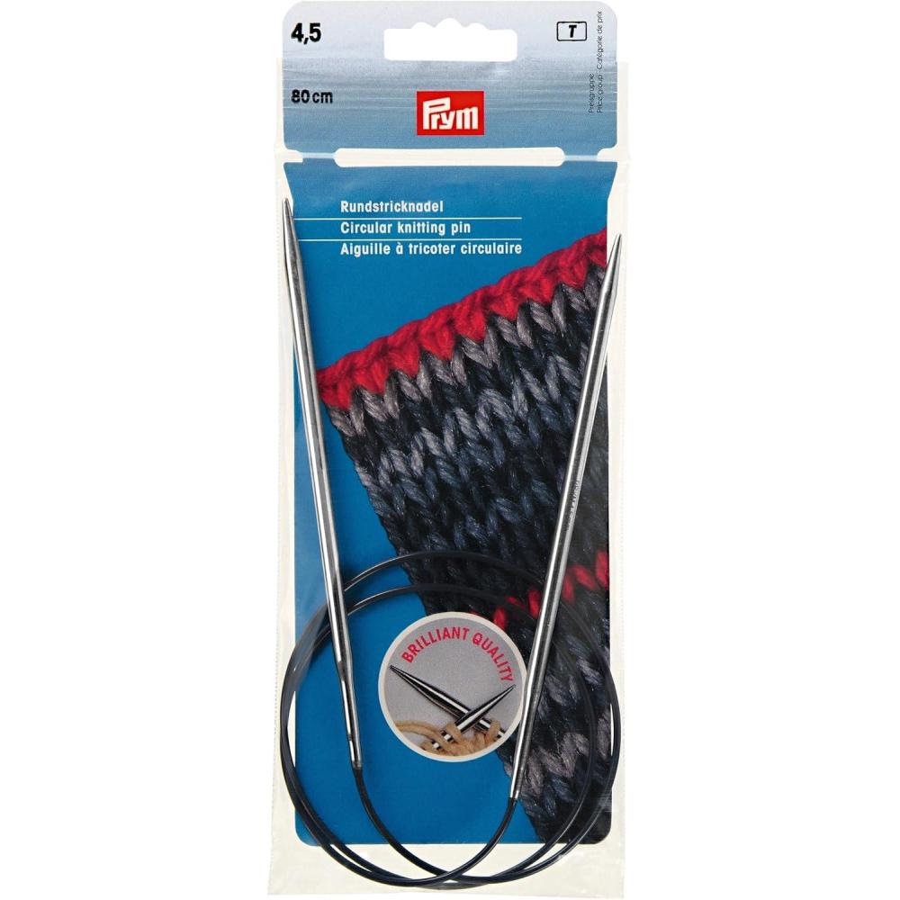 imagePrym 32 Circular Brass Knitting Needles 35mmUS 7 45 mm