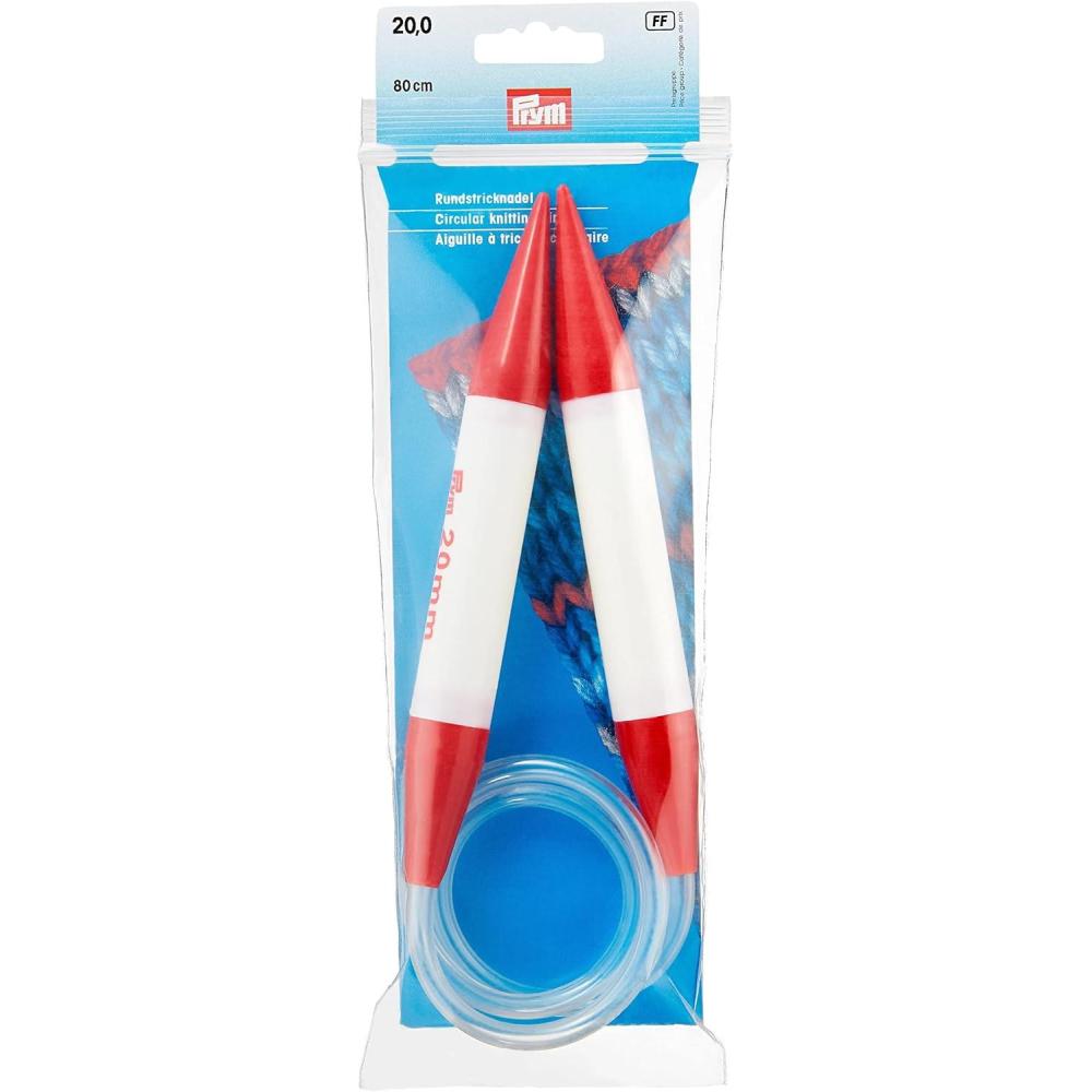 imagePrym 32 Circular Plastic Knitting Needles 12mmUS 36 20 mm