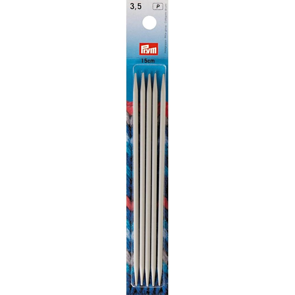 imagePrym 6 Double Point Aluminum Knitting Needles 3mmUS 4 35 mm