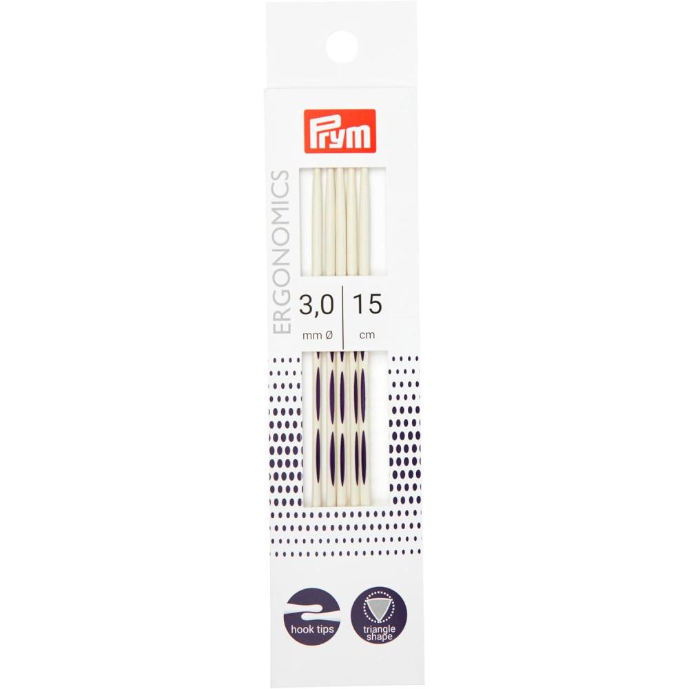 imagePrym 6 Ergonomic Double Point Knitting Needles US 6 4mmUs 1 25mm