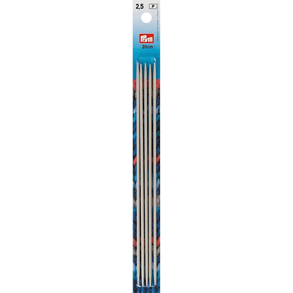 imagePrym 8 Double Point Aluminum Knitting Needles 2mmUS 15 25 mm