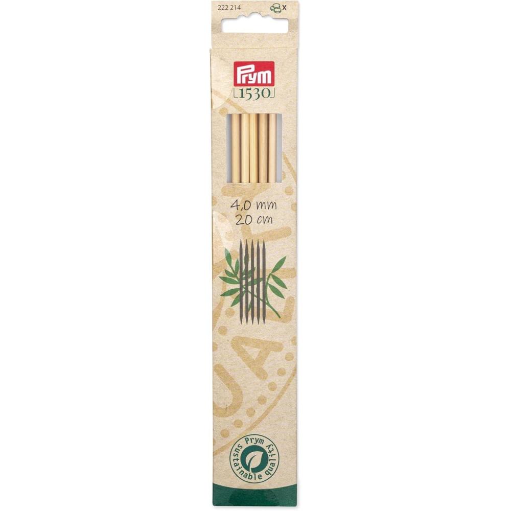 imagePrym 8 Double Point Knitting Needles Bamboo US 13 9mmUS 6 4 mm