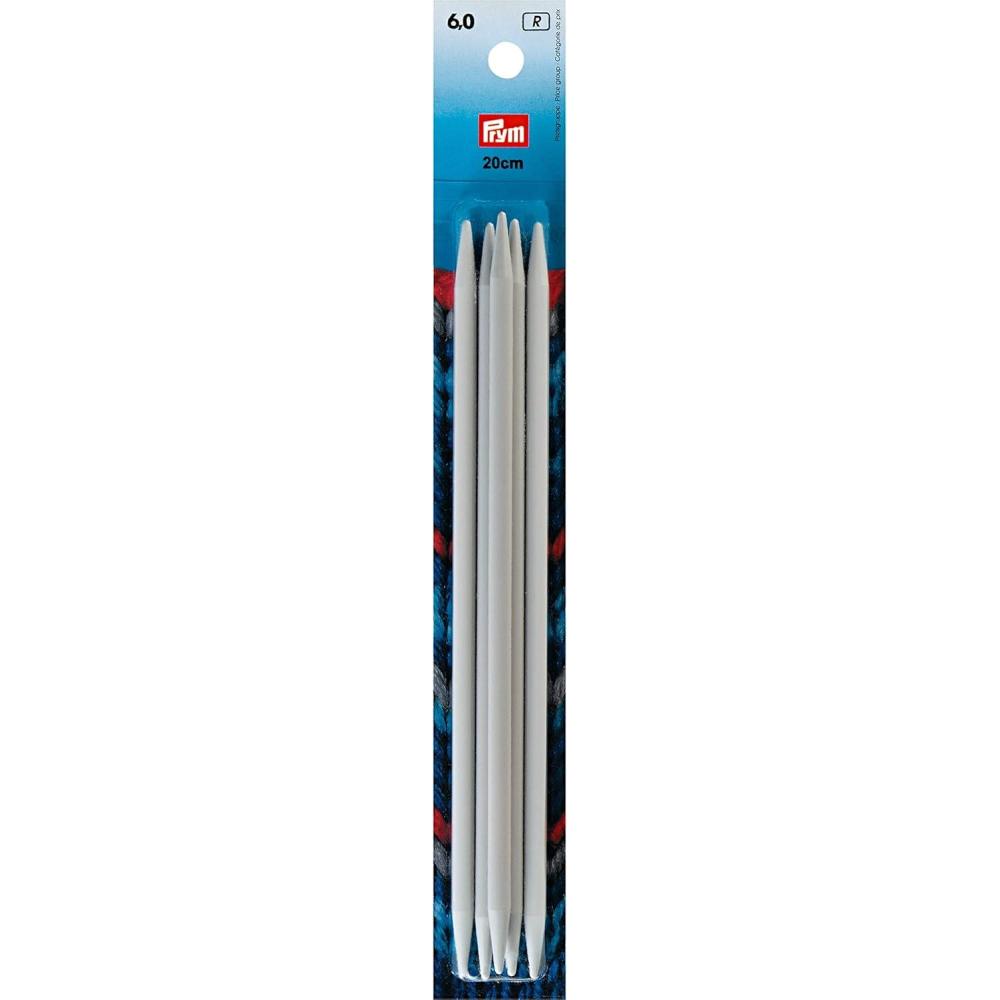imagePrym 8 Double Point Plastic Knitting Needles 8mmUS 10 6 mm