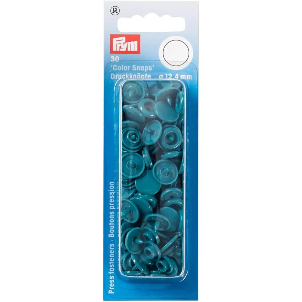 imagePrym Color Snaps 124 mm Black 30pcDark Turquoise