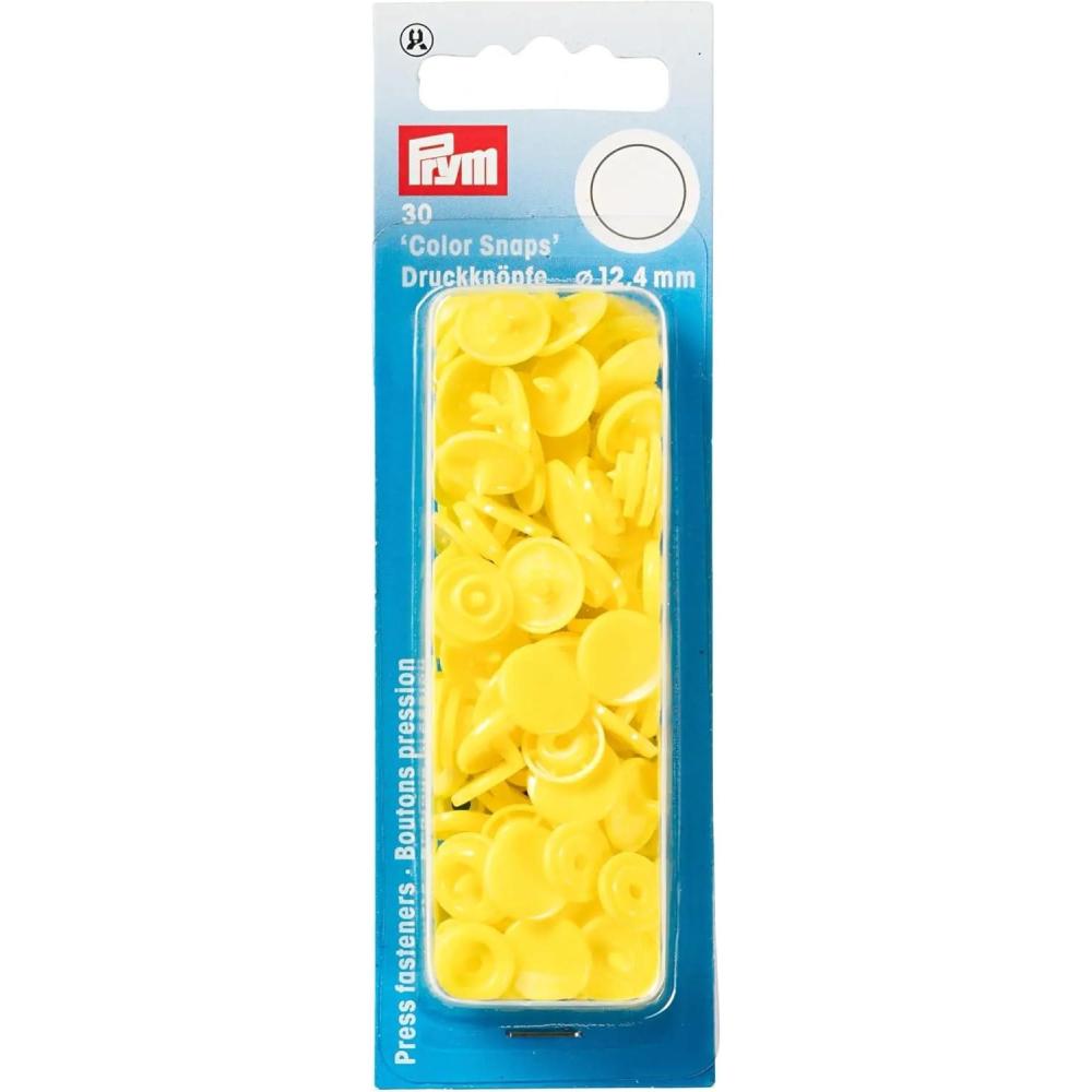 imagePrym Color Snaps 124 mm Gold 30pcLight Yellow