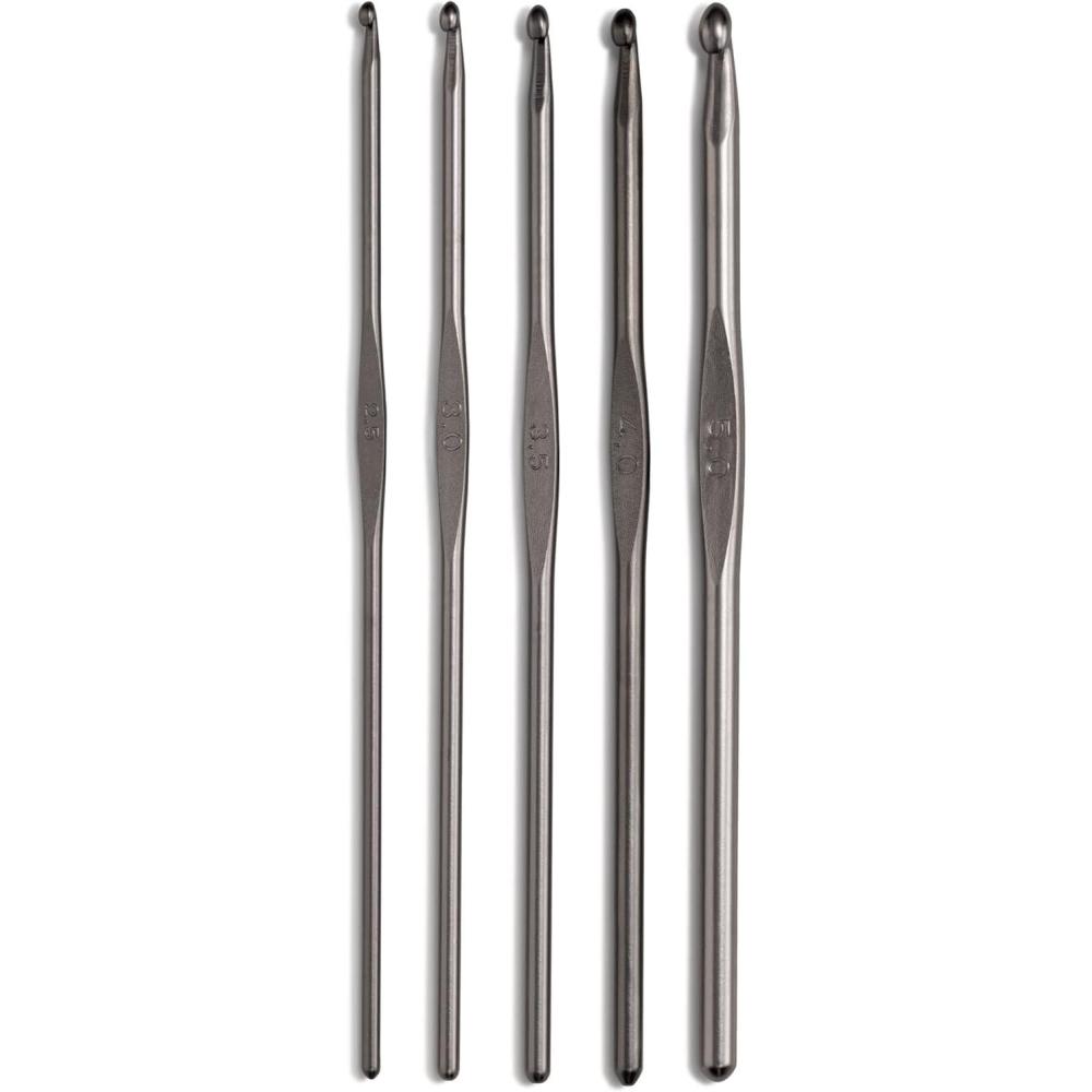 imagePrym Crochet Hook Set Gunmetal 255mm