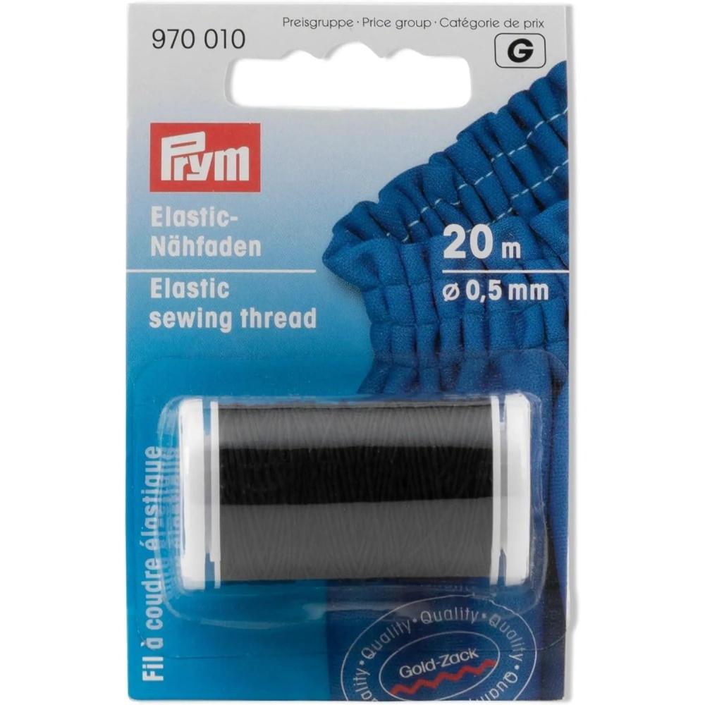 imagePrym Elastic Sewing Thread Black 22 YD 20 M
