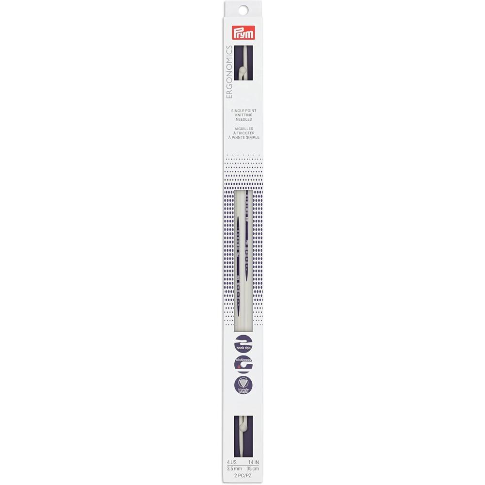 imagePrym Ergonomics 14Inch SinglePoint Knitting Needle Size 4 2PackUS 4 35 mm