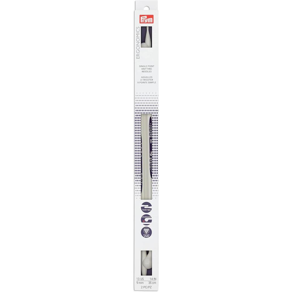 imagePrym Ergonomics 14Inch SinglePoint Knitting Needle Size 4 2PackUs 13 9 Mm