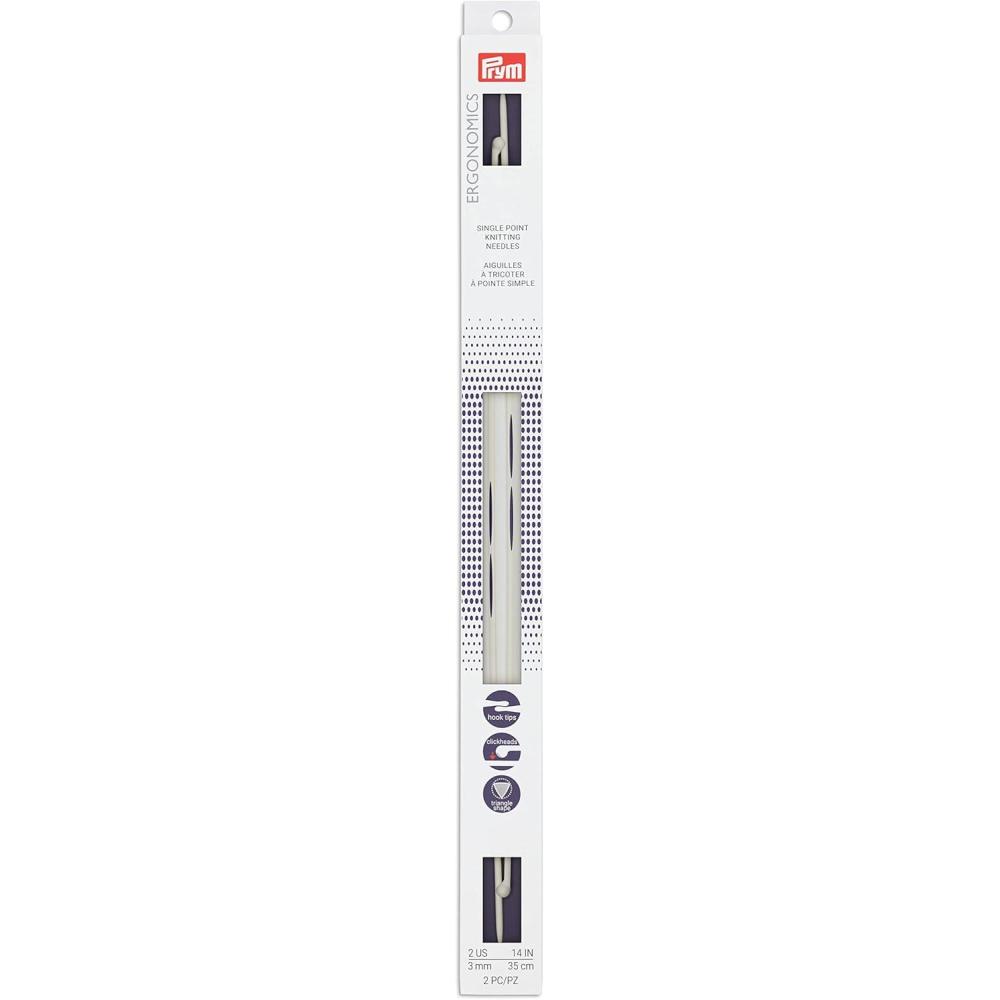 imagePrym Ergonomics 14Inch SinglePoint Knitting Needle Size 4 2PackUs 25 3 Mm