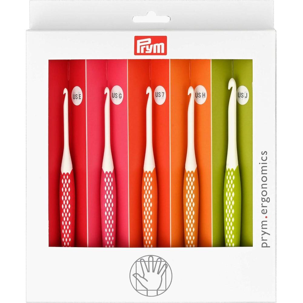 imagePrym Ergonomics Crochet Hook Set Large 7mm L M N OSmall E G 7 H J