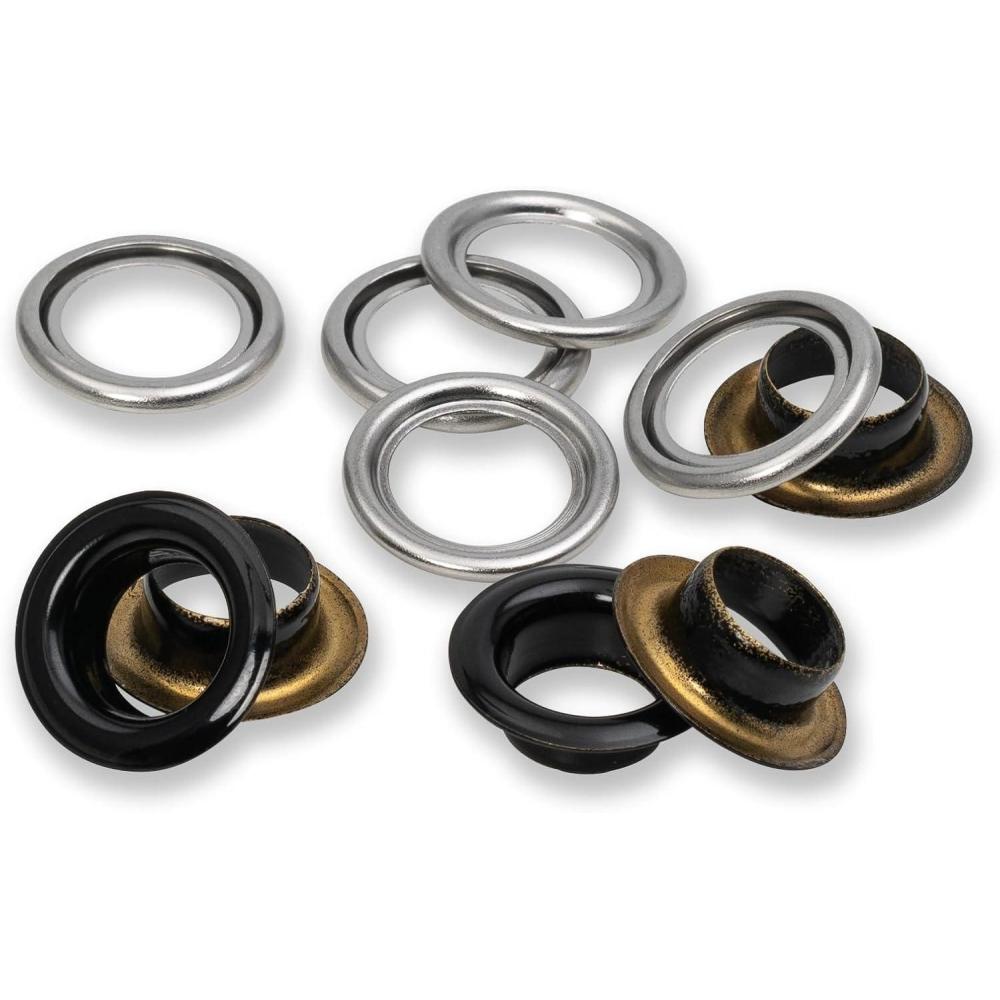 imagePrym Eyelets with washers 11 mm Navy Blue 20pcBlack