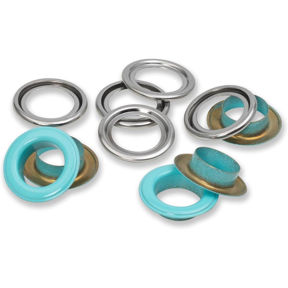 imagePrym Eyelets with washers 14 mm Mint 15pcMint