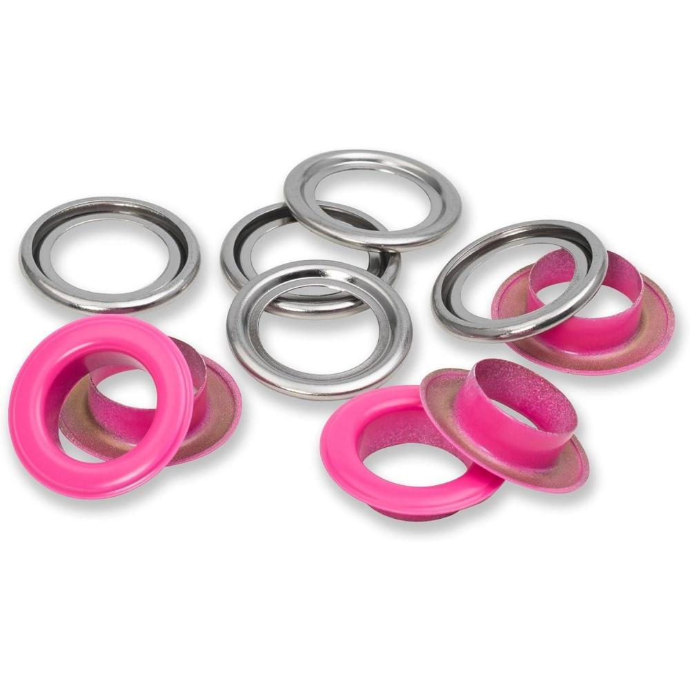 imagePrym Eyelets with washers 14 mm Mint 15pcPink