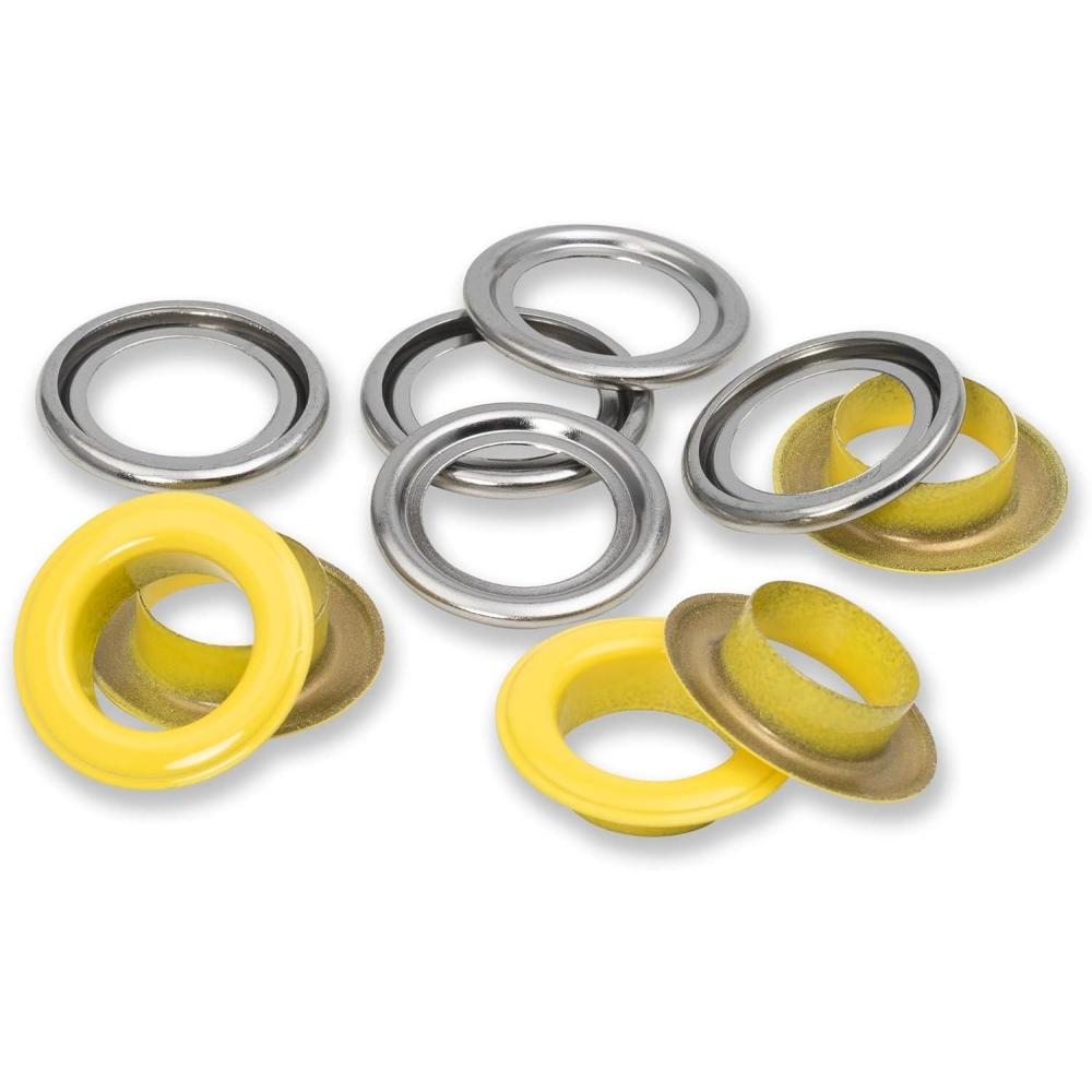 imagePrym Eyelets with washers 14 mm Mint 15pcYellow