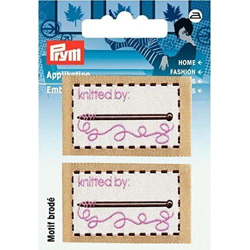 imagePrym Iron On Embroidered Label Motif Applique Knitted by  Each
