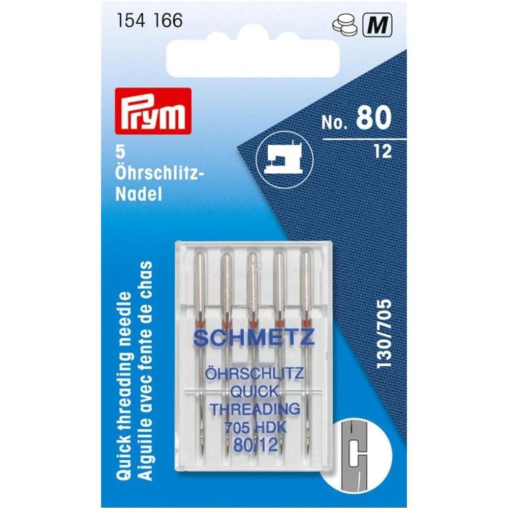 imagePrym Quick Thread Sewing Machine Needles Size 12 No 80 5 pc