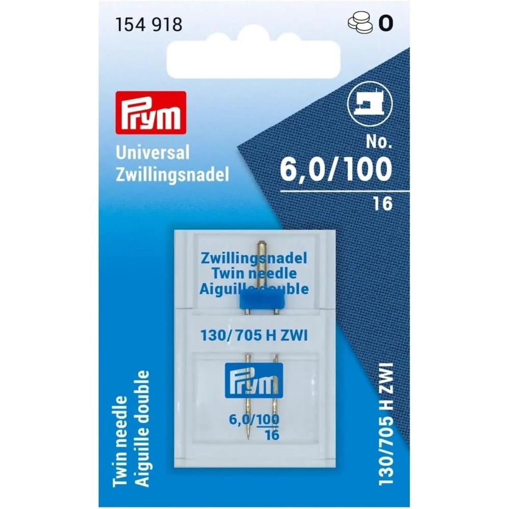 imagePrym Schmetz Double Sewing Machine Needle Universal 130705 10060 mm Silver Colour NoNo 100