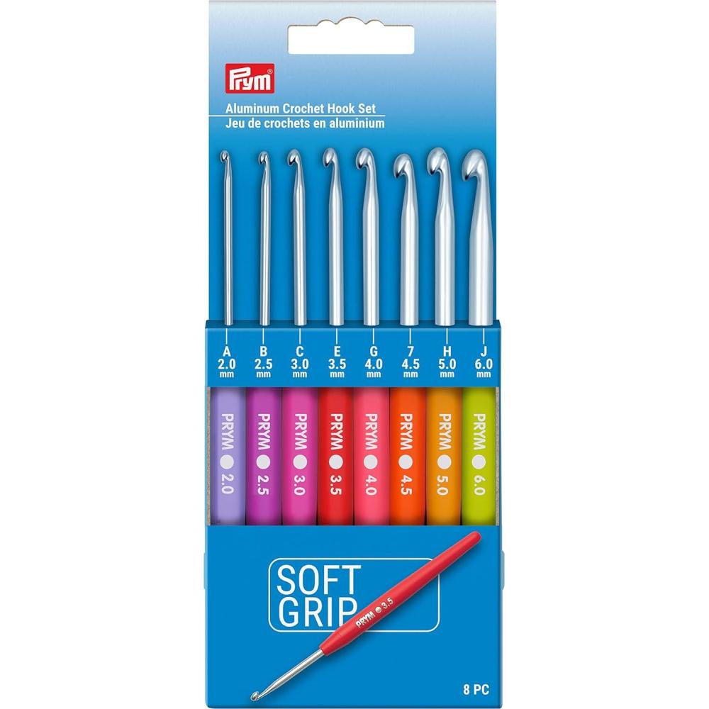 imagePrym Soft Grip Aluminum Crochet Hook Set 26mm