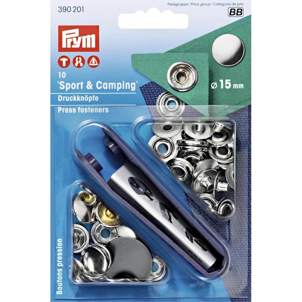 imagePrym Sport 15 mm Silver with Tools 10pc140 x 93 x 19 cm