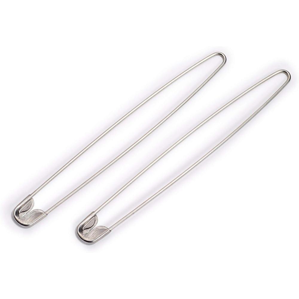imagePrym Stainless Steel 2 PC Stitch Holders 135mm Silver 2 Count